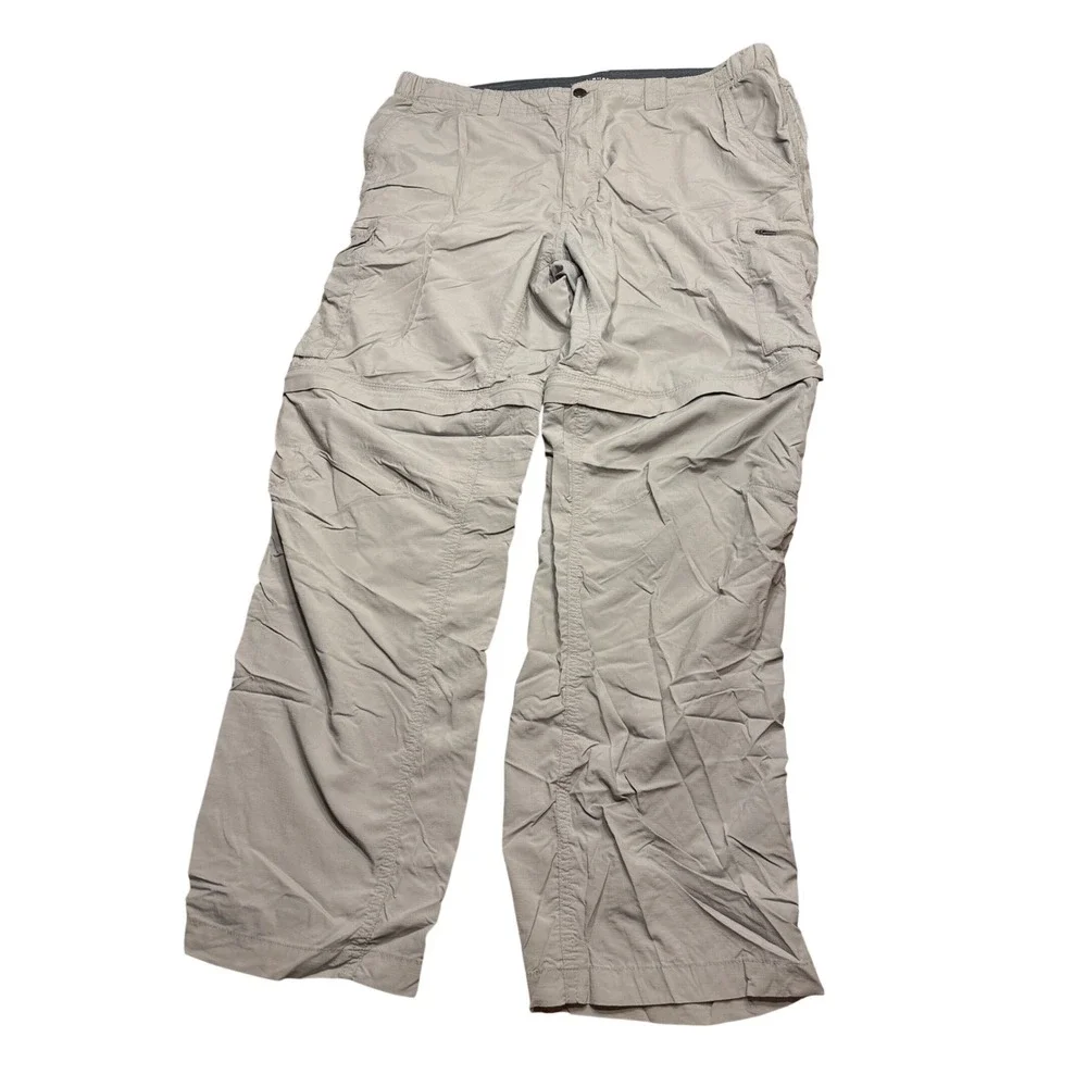 Columbia Silver Ridge Convertible Cargo Pants Mens 40x32‎ Gray Omni-Shade AM8004